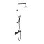 Villeroy & Boch Universal Showers Zestaw prysznicowy termostatyczny natynkowy z deszczownicą czarny mat TVS109002000K5 - zdjęcie 1