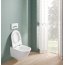 Villeroy & Boch Universo TwistFlush Combi-Pack Zestaw Toaleta WC bez kołnierza 56x37 cm z powłoką CeramicPlus + deska wolnoopadająca z powłoką AntiBac weiss alpin 4670T9R1 - zdjęcie 17