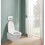 Villeroy & Boch Universo TwistFlush Combi-Pack Zestaw Toaleta WC bez kołnierza 56x37 cm z powłoką CeramicPlus + deska wolnoopadająca z powłoką AntiBac weiss alpin 4670T9R1 - zdjęcie 15