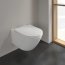 Villeroy & Boch Universo TwistFlush Combi-Pack Zestaw Toaleta WC bez kołnierza 56x37 cm z powłoką CeramicPlus + deska wolnoopadająca z powłoką AntiBac weiss alpin 4670T9R1 - zdjęcie 4
