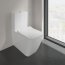 Villeroy & Boch Venticello Toaleta WC stojąca 70x37,5 cm kompakt bez kołnierza z powłoką CeramicPlus weiss alpin 4612R0R1 - zdjęcie 5