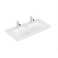 Villeroy & Boch Venticello Umywalka meblowa 100x50 cm podwójna dwa otwory na baterie biały mat z powłoką CeramicPlus 4104AKRW - zdjęcie 1