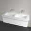 Villeroy & Boch Venticello Umywalka meblowa 130x50 cm podwójna bez otworów na baterie biały mat z powłoką CeramicPlus 4111DJRW - zdjęcie 5