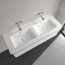 Villeroy & Boch Venticello Umywalka meblowa 130x50 cm podwójna bez otworów na baterie biały mat z powłoką CeramicPlus 4111DJRW - zdjęcie 2