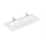 Villeroy & Boch Venticello Umywalka meblowa 130x50 cm podwójna dwa otwory na baterie biały mat z powłoką CeramicPlus 4104CKRW - zdjęcie 1