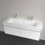 Villeroy & Boch Venticello Umywalka meblowa 130x50 cm podwójna dwa otwory na baterie biały mat z powłoką CeramicPlus 4104CKRW - zdjęcie 5