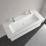 Villeroy & Boch Venticello Umywalka meblowa 130x50 cm podwójna dwa otwory na baterie biały mat z powłoką CeramicPlus 4104CKRW - zdjęcie 2