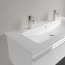 Villeroy & Boch Venticello Umywalka meblowa 130x50 cm podwójna dwa otwory na baterie biały mat z powłoką CeramicPlus 4104CKRW - zdjęcie 6