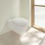 Villeroy & Boch ViCare Toaleta WC 70x37 cm bez kołnierza z powłoką CeramicPlus i AntiBac weiss alpin 5649R0T2 - zdjęcie 4