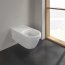 Villeroy & Boch ViCare Toaleta WC 70x37 cm bez kołnierza z powłoką CeramicPlus i AntiBac weiss alpin 5649R2T2 - zdjęcie 2