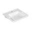 Villeroy & Boch ViCare Umywalka wisząca 60x55 cm bez przelewu jeden otwór na baterię biały połysk z powłoką CeramicPlus i AntiBac 4A6861T2 - zdjęcie 2
