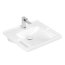 Villeroy & Boch ViCare Umywalka wisząca 66x55 cm z otworem na baterię bez przelewu biały Weiss Alpin z powłoką CeramicPlus 4A6861R1 - zdjęcie 2