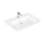 Villeroy & Boch ViCare Umywalka wisząca 80x55 cm bez przelewu jeden otwór na baterię biały połysk z powłoką CeramicPlus i AntiBac 4A6881T2 - zdjęcie 1