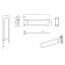 Villeroy & Boch ViCareFUNKTION Uchwyt ścienny składany 75 cm biały 92172568 - zdjęcie 3