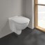 Villeroy & Boch ViCareUNIVERSAL Zestaw Toaleta WC DirectFlush bez kołnierza + deska wolnoopadająca + uchwyty biały Weiss Alpin 46957501 - zdjęcie 2