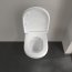 Villeroy & Boch ViCareUNIVERSAL Zestaw Toaleta WC DirectFlush bez kołnierza + deska wolnoopadająca + uchwyty biały Weiss Alpin 46957501 - zdjęcie 6
