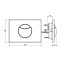 Villeroy & Boch ViConnect Przycisk WC stalowy mat 922485LC - zdjęcie 2