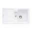 Villeroy&Boch Condor 50 Zlewozmywak ceramiczny 1-komorowy CeramicPlus 86x51 cm do wbudowania, z ociekaczem, biały Snow White 673201KG - zdjęcie 1