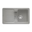 Villeroy&Boch Condor 50 Zlewozmywak ceramiczny 1-komorowy CeramicPlus 86x51 cm do wbudowania, z ociekaczem, szary Fossil 673201KD - zdjęcie 1