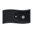Villeroy&Boch New Wave 60 Zlewozmywak ceramiczny 1,5-komorowy CeramicPlus 98x51 cm do wbudowania, z ociekaczem, czarny Ebony 671601S5 - zdjęcie 1