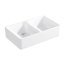 Villeroy&Boch Sink Unit 90 X Zlewozmywak ceramiczny farmerski dwukomorowy CeramicPlus 90x55 cm biały Weiss Alpin 639001R1 - zdjęcie 1