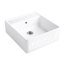 Villeroy&Boch Sink Unit Zlewozmywak ceramiczny farmerski 1-komorowy CeramicPlus 59,5x63 cm z korkiem pop-up, podblatowy, bez ociekacza, biały, perłowy, dekor White Pearl 632062KT - zdjęcie 1