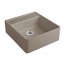 Villeroy&Boch Sink Unit Zlewozmywak ceramiczny farmerski 1-komorowy CeramicPlus 59,5x63 cm z korkiem pop-up, podblatowy, bez ociekacza, jasnobrązowy, drewniany Timber 632062TR - zdjęcie 1