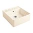 Villeroy&Boch Sink Unit Zlewozmywak ceramiczny farmerski 1-komorowy CeramicPlus 59,5x63 cm z korkiem pop-up, podblatowy, bez ociekacza, kremowy Crema 632062KR - zdjęcie 1