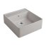 Villeroy&Boch Sink Unit Zlewozmywak ceramiczny farmerski 1-komorowy CeramicPlus 59,5x63 cm z korkiem pop-up, podblatowy, bez ociekacza, szary Fossil 632062KD - zdjęcie 1