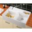 Villeroy&Boch Sink Unit Zlewozmywak ceramiczny farmerski dwukomorowy CeramicPlus 89,5x63 cm biały perłowy dekor White Pearl 632391KT - zdjęcie 5