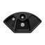 Villeroy&Boch Solo corner Zlewozmywak ceramiczny dwukomorowy CeramicPlus 107,5x60 cm narożny czarny Chromit 670801J0 - zdjęcie 1