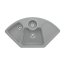 Villeroy&Boch Solo corner Zlewozmywak ceramiczny dwukomorowy CeramicPlus 107,5x60 cm narożny szary Stone 670801SL - zdjęcie 1