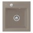 Villeroy&Boch Subway 45 XS Flat Zlewozmywak ceramiczny 1-komorowy CeramicPlus 44x47,5 cm na równi z blatem, bez ociekacza, jasnobrązowy, drewniany Timber 67811FTR - zdjęcie 1