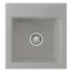 Villeroy&Boch Subway 45 XS Zlewozmywak ceramiczny 1-komorowy CeramicPlus 47,5x51 cm z korkiem pop-up do wbudowania bez ociekacza szary Fossil 678102KD - zdjęcie 1