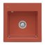 Villeroy&Boch Subway 50 S Zlewozmywak ceramiczny 1-komorowy CeramicPlus 52,5x51 cm z korkiem pop-up, do wbudowania, bez ociekacza, koralowy Coral 33150251 - zdjęcie 1