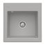 Villeroy&Boch Subway 50 S Zlewozmywak ceramiczny 1-komorowy CeramicPlus 52,5x51 cm z korkiem pop-up do wbudowania bez ociekacza szary Fossil 331502KD - zdjęcie 1