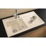 Villeroy&Boch Subway 50 Zlewozmywak ceramiczny 1,5-komorowy prawy CeramicPlus 91,5x51 cm do wbudowania, z ociekaczem, biały Stone White 671301RW - zdjęcie 2