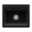 Villeroy&Boch Subway 60 S Zlewozmywak ceramiczny 1-komorowy CeramicPlus 60x51 cm z korkiem pop-up do wbudowania bez ociekacza czarny Chromit 330902J0 - zdjęcie 1