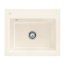 Villeroy&Boch Subway 60 S Zlewozmywak ceramiczny 1-komorowy CeramicPlus 60x51 cm z korkiem pop-up do wbudowania bez ociekacza kremowy Crema 330902KR - zdjęcie 1
