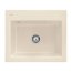Villeroy&Boch Subway 60 S Zlewozmywak ceramiczny 1-komorowy CeramicPlus 60x51 cm z korkiem pop-up do wbudowania bez ociekacza kremowy Ivory 330902FU - zdjęcie 1