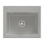 Villeroy&Boch Subway 60 S Zlewozmywak ceramiczny 1-komorowy CeramicPlus 60x51 cm z korkiem pop-up do wbudowania bez ociekacza szary Fossil 330902KD - zdjęcie 1