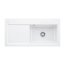 Villeroy&Boch Subway 60 XL Zlewozmywak ceramiczny 1-komorowy prawy CeramicPlus 100x51 cm do wbudowania, z ociekaczem, biały Stone White 671901RW - zdjęcie 1