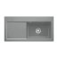 Villeroy&Boch Subway 60 XL Zlewozmywak ceramiczny 1-komorowy prawy CeramicPlus 100x51 cm do wbudowania, z ociekaczem, szary Stone 671901SL - zdjęcie 1