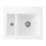 Villeroy&Boch Subway 60 XM Flat Zlewozmywak ceramiczny 1,5-komorowy CeramicPlus 58,5x47,5 cm z korkiem pop-up na równi z blatem bez ociekacza biały Snow White 67802FKG - zdjęcie 1