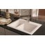 Villeroy&Boch Subway 60 XM Flat Zlewozmywak ceramiczny 1,5-komorowy CeramicPlus 58,5x47,5 cm z korkiem pop-up na równi z blatem bez ociekacza kremowy Ivory 67802FFU - zdjęcie 2