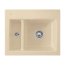 Villeroy&Boch Subway 60 XM Zlewozmywak ceramiczny 1,5-komorowy CeramicPlus 62x51 cm do wbudowania, bez ociekacza, piaskowy Sand 678001i5 - zdjęcie 1