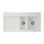 Villeroy&Boch Subway 60 XR Zlewozmywak ceramiczny 1,5-komorowy prawy CeramicPlus 100x51 cm do wbudowania, z ociekaczem, jasnoszary Steam 672101SM - zdjęcie 1