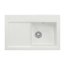 Villeroy&Boch Subway 60 Zlewozmywak ceramiczny 1-komorowy prawy CeramicPlus 78x51 cm z korkiem pop-up, do wbudowania, z ociekaczem, jasnoszary Steam 671402SM - zdjęcie 1