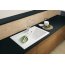 Villeroy&Boch Subway 60 Zlewozmywak ceramiczny 1-komorowy prawy CeramicPlus 78x51 cm z korkiem pop-up, do wbudowania, z ociekaczem, jasnoszary Steam 671402SM - zdjęcie 4