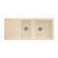 Villeroy&Boch Subway 80 Zlewozmywak ceramiczny 1,5-komorowy CeramicPlus 116x51 cm do wbudowania, z ociekaczem, piaskowy Sand 672601i5 - zdjęcie 1